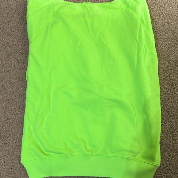 PINK Neon Green Hoodie - Size M - Picture 5 of 5